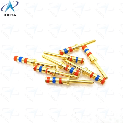 qualidade  D38999 Series Cooper Alloy Contact with Gold Plating Meeting Customer Requirements.M39029/58-363.20# Pin Contact.Color bands with Orange - Blue - Orange fábrica