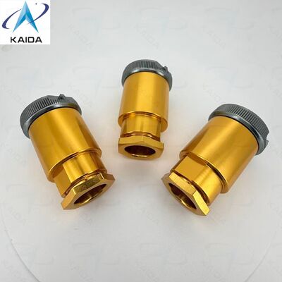 Qualidade  Bayonet Coupling PC-32T PC Series Russian Standard Connector.Anodized Yellow Plating.32 Pins.Straight Plug with Backshell fábrica