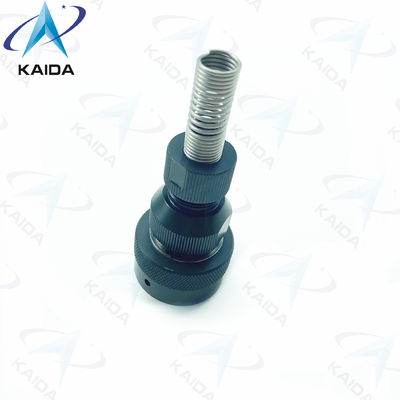 Conectores circulares RJ45 USB Conector de porta de rede Spring Backshell Preto Anodizado