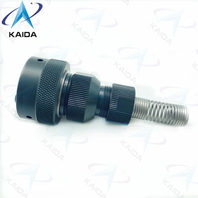 Conectores circulares RJ45 USB Conector de porta de rede Spring Backshell Preto Anodizado