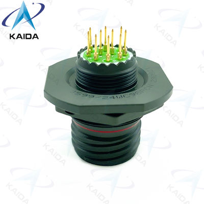 10 pinos machos Receptor de frutos secos para MIL-DTL-38999 Série III. D38999/24WC98PCN.PCB tipo.Olive verde Cadmio