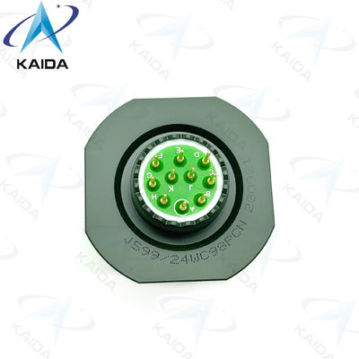 10 pinos machos Receptor de frutos secos para MIL-DTL-38999 Série III. D38999/24WC98PCN.PCB tipo.Olive verde Cadmio