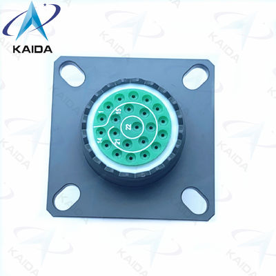 Olive Green D38999 Série 3 Cadmium Shell 22 Female Pins Mil Dtl Série 38999