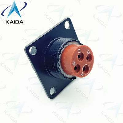 4 pinos femininos MIL-DTL-38999 série 2 Balck Anodizing 38999 conector de energia