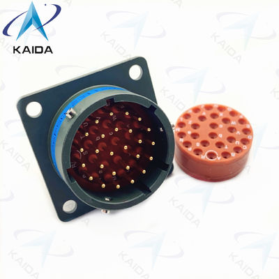 Receptor de montagem de caixa MIL-DTL-26482 Série 2 Cadmio verde-oliva MS3112E16-26P