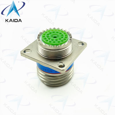 Receptaculo de flange quadrada MIL-DTL-38999 série III com níquel sem eléctro de 500 V D38999/20FD31SA.8D série