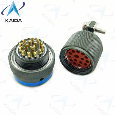 MIL-DTL-26482 Série I Conector em miniatura MS3116F14-15P Cadmio verde-oliva 15 pinos masculinos