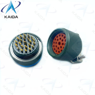 Plug Directo MIL-DTL-26482 Série I com Acessório de Grampos de Cabos MS3116F16-23S Cadmio verde-oliva 23 Pins Fêmeas