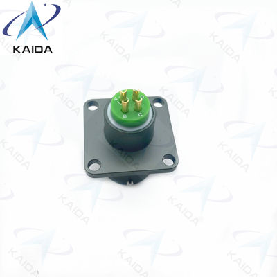 Tamanho de concha 11 MIL-DTL-38999 Série I -55°C a 125°C MS27496E11B04PA-H 4 Pins Machos Oliveira Verde Cadmio Palting