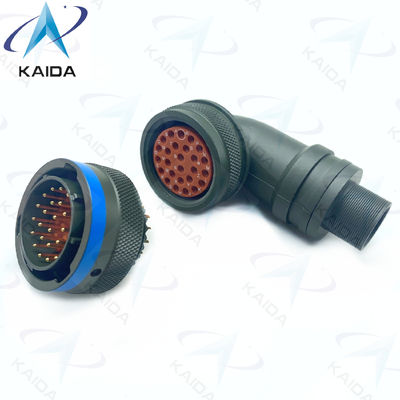 90 Graus Plug Gender Solder Contact Termination MIL-DTL-26482 Série I PT08E16-26P Cádmio eletricamente condutor