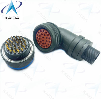 90 Graus Plug Gender Solder Contact Termination MIL-DTL-26482 Série I PT08E16-26P Cádmio eletricamente condutor