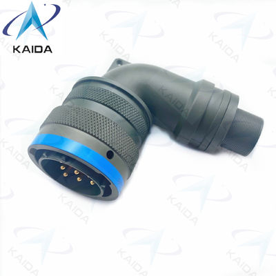 Conector em miniatura MIL-DTL-26482 Série I Com concha de cádmio verde-oliva Finalização de 90 graus Plug PT08E16-8P 8 Pins Machos