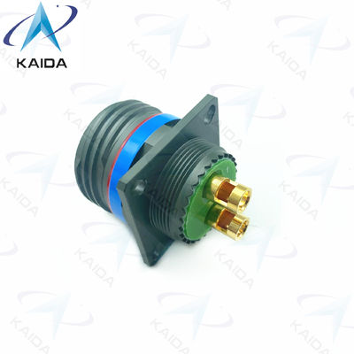 500V MIL-DTL-38999 Série III Conector roscado D38999/20WE62PN-H.2 8# Contato de alimentação Olive Verde Cadmio Série 8D