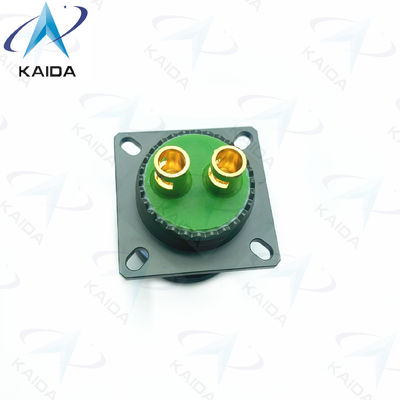 500V MIL-DTL-38999 Série III Conector roscado D38999/20WE62PN-H.2 8# Contato de alimentação Olive Verde Cadmio Série 8D