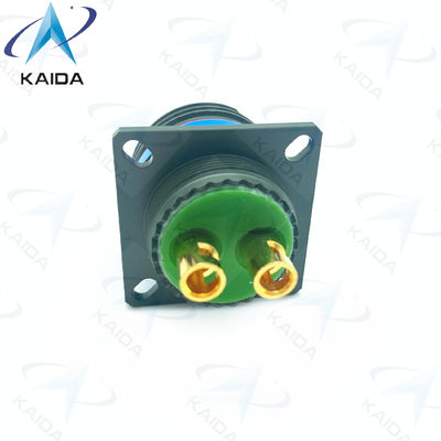 500V MIL-DTL-38999 Série III Conector roscado D38999/20WE62PN-H.2 8# Contato de alimentação Olive Verde Cadmio Série 8D