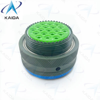 MIL-DTL-38999 Série I Finitura de casca de cádmio verde-oliva com acoplamento de baioneta de tensão nominal de 500V MS27467T25B19PN