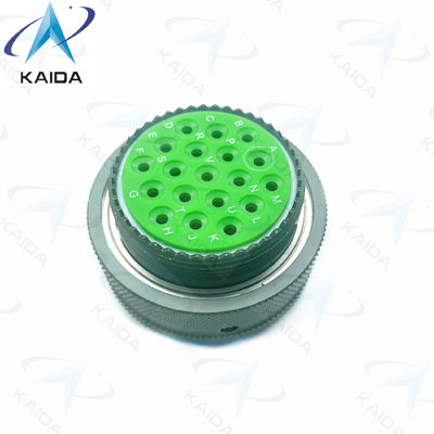 MIL-DTL-38999 Série I Finitura de casca de cádmio verde-oliva com acoplamento de baioneta de tensão nominal de 500V MS27467T25B19PN