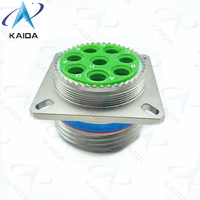 Receptacle MIL-DTL-38999 série III com 8# contatos de alimentação ou contato Twinax Electorless Nickel Plating D38999/20FJ08PN