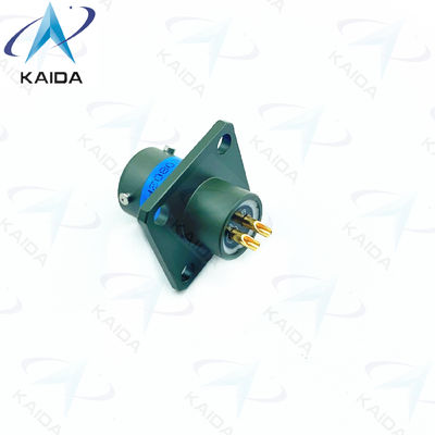 Conector em miniatura de liga de alumínio MIL-DTL-26482 Série I MS3112E08-02PNB Cadmio verde-oliva