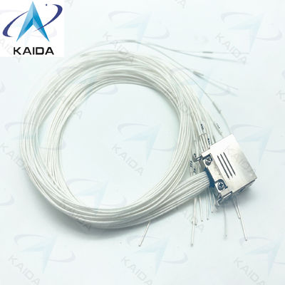 J14F-27TJ Conector de enchufe revestido de ouro com terminação de soldadura de fio 3A de 60 cm e contatos femininos