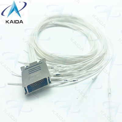 J14F-27TJ Conector de enchufe revestido de ouro com terminação de soldadura de fio 3A de 60 cm e contatos femininos