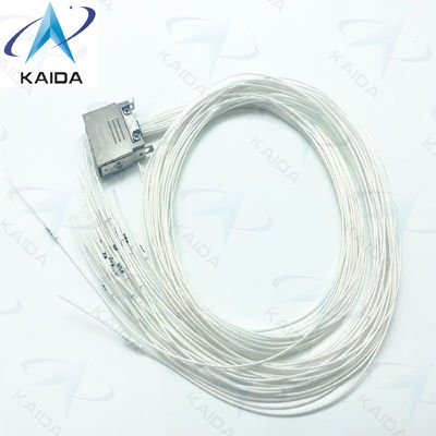 J14F-27TJ Conector de enchufe revestido de ouro com terminação de soldadura de fio 3A de 60 cm e contatos femininos