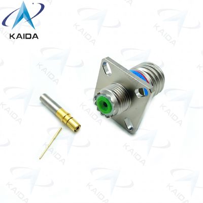 MIL-DTL-38999 Série 3 Conector de recipiente acoplamento roscado 1 Contato D38999/20FA10BN.1 Contato coaxial feminino.