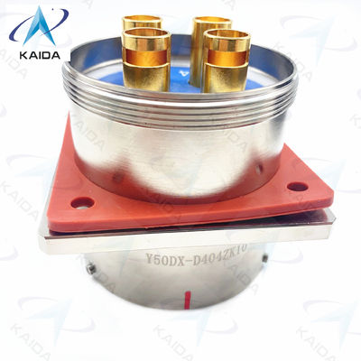 Y50DX Conector Elétrico Circular de Alumínio Recipiente 3 Contatos Temperatura de Operação -55°C a 125°C.Y50DX-D404ZK10