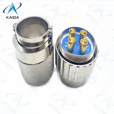 Conector Elétrico Circular da Série Y50DX Alumínio Níquel Electroless Plug 4 Contatos.Y50DX-D404TJ2