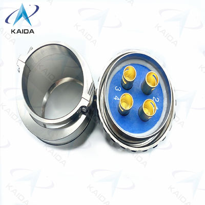 Conector Elétrico Circular da Série Y50DX Alumínio Níquel Electroless Plug 4 Contatos.Y50DX-D404TJ2