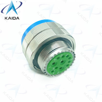 11 contatos dourados MIL-DTL-38999 série 3 conector de tomada.D38999/26KE11PN.Aço inoxidável série 8D passivada