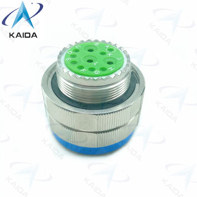 11 contatos dourados MIL-DTL-38999 série 3 conector de tomada.D38999/26KE11PN.Aço inoxidável série 8D passivada