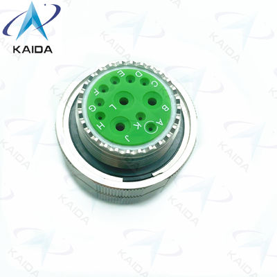 11 contatos dourados MIL-DTL-38999 série 3 conector de tomada.D38999/26KE11PN.Aço inoxidável série 8D passivada