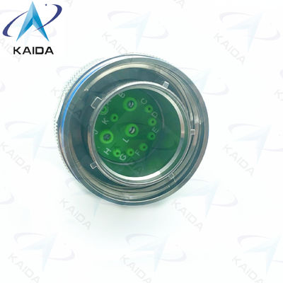 11 contatos dourados MIL-DTL-38999 série 3 conector de tomada.D38999/26KE11PN.Aço inoxidável série 8D passivada