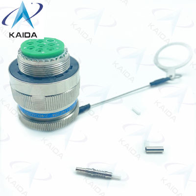 Durabilidade Conector de Fibra Ótica Crimp Metal Modus Muti Cable azul 500 Ciclos de acoplamento D38999/26KE08B1NF2M aço inoxidável