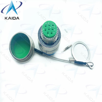 Durabilidade Conector de Fibra Ótica Crimp Metal Modus Muti Cable azul 500 Ciclos de acoplamento D38999/26KE08B1NF2M aço inoxidável