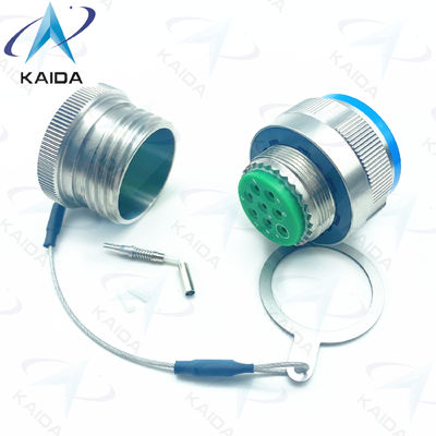 Durabilidade Conector de Fibra Ótica Crimp Metal Modus Muti Cable azul 500 Ciclos de acoplamento D38999/26KE08B1NF2M aço inoxidável