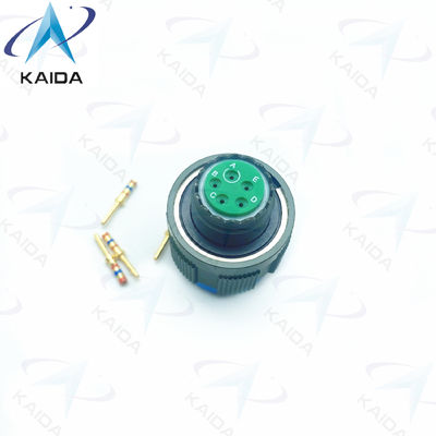 5-Male contato de ouro Crimp Plug conector roscado em verde-oliva acabamento de cádmio D38999/26WB05PN série 8D