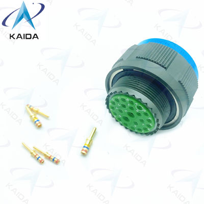500V Cadmio verde-oliva MIL-DTL-38999 Série 3 Contatos Crimp Gold 23 Pins Machos Série D38999/26WE99PN.8D