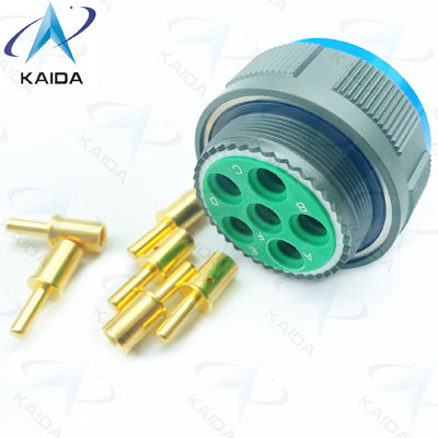 Ligação de cobre revestida de ouro com rosca MIL-DTL-38999 série 3 conector de tomada de ligação 8# contato de energia.D38999/26WH06PN.8D série