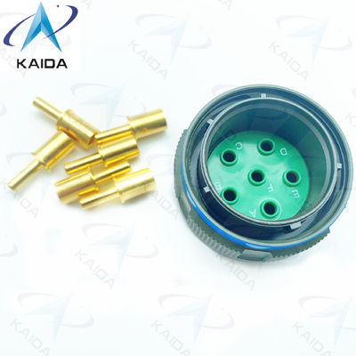 Ligação de cobre revestida de ouro com rosca MIL-DTL-38999 série 3 conector de tomada de ligação 8# contato de energia.D38999/26WH06PN.8D série