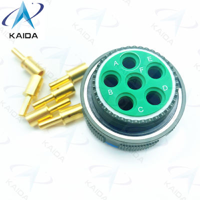 Ligação de cobre revestida de ouro com rosca MIL-DTL-38999 série 3 conector de tomada de ligação 8# contato de energia.D38999/26WH06PN.8D série