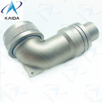 Conector EMI/RFI de níquel sem elétrico de acoplamento de rotação de 90° Backshell J599III15FJA90FA-07