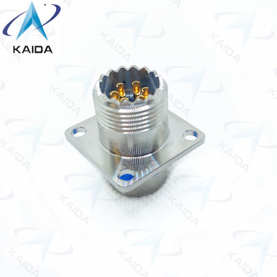 Finitura de contacto de ouro 6 Tipo de solda de contacto MIL-DTL-26482 Série de conectores MS3470S10-6PH aço inoxidável passivado