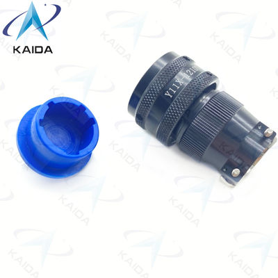 Série Y11X Anodizado de alumínio preto Soldeiro conector elétrico circular Y11X-1210TK2