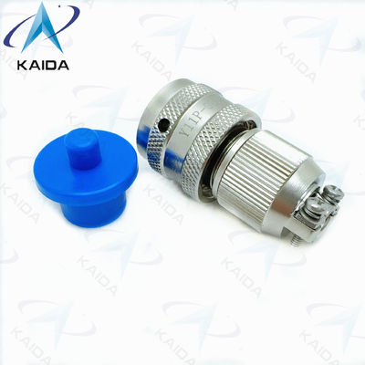 Conector elétrico circular de alumínio série Y11P com acabamento de níquel sem elétrico / pinça de alívio de tensão Y11P-0804TK2