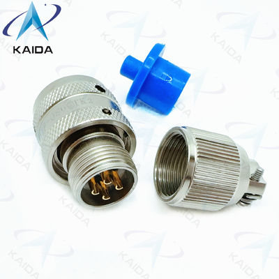 Conector elétrico circular de alumínio série Y11P com acabamento de níquel sem elétrico / pinça de alívio de tensão Y11P-0804TK2