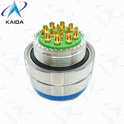 MIL-DTL-38999 Série 3 Contactos de liga de cobre Plug Shell de aço inoxidável 20 Contactos de ouro