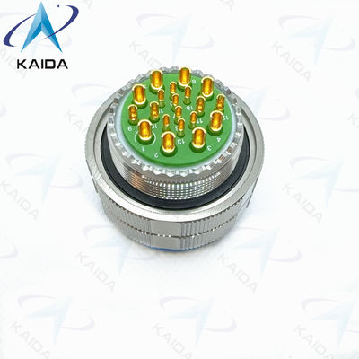 MIL-DTL-38999 Série 3 Contactos de liga de cobre Plug Shell de aço inoxidável 20 Contactos de ouro
