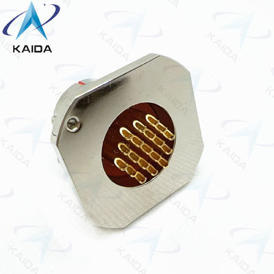 Receptório circular com pinos de alumínio da série Y11P para montagem de PCB de baixa corrente Y11H-1419ZJ14.Receptório hermético.